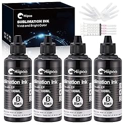 Hiipoo Sublimation Ink Refilled Bottles Work with