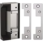 HES 5000C-12/24D-630 Series 5000C Universal Electric Strike Complete Pac for Latchbolt Locks, Satin Stainless Steel, Dual Voltage 12/24 VDC/VAC, Includes the 501 and 501A Faceplates