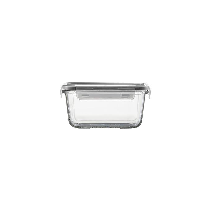 Jenaer Glas Auflaufform, Glas, transparent 14.5 x 14.5 x 7.5 cm