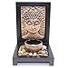 Tabletop Bronze Empaistic Buddha Face Zen Garden with Rock Candle Holder Gift & Home Decor US Seller