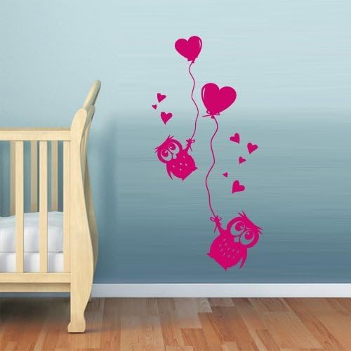 Wall Decal Vinyl Sticker Decor Art Bedroom Design Mural Nursery Kids Baby Owl Baloons Bubbles Funny (Z732)