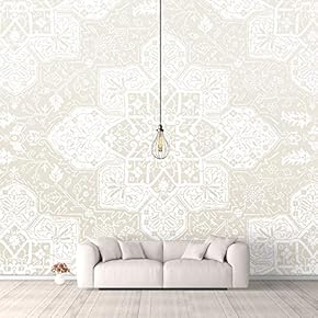 Wall Murals for Bedroom Traditional Flower Pattern Removable Wallpaper Peel and Stick Wall Stickers - 66x96 inches