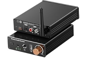 Bluetooth 6.0 Receiver, Hi-Res Wireless Audio Adapter with Low Latency Supporting USB Flash Drives/3.5mm Jack/Singing, for Ol