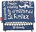 Midnight Blue Hemp Acupressure Massage Mat with carry-bag