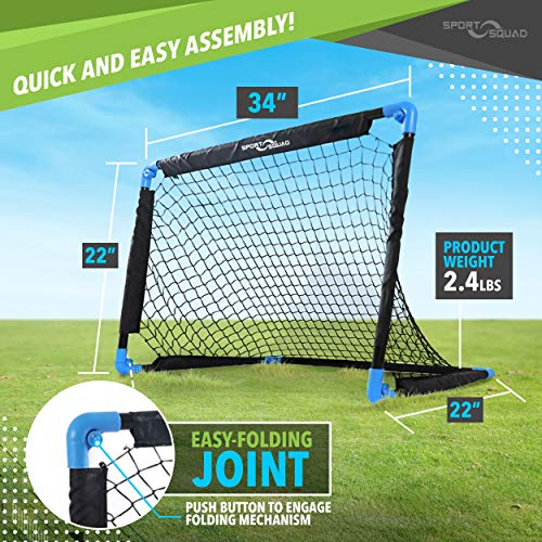 Sport Squad Portable Soccer Goal Net Set Pop Up Training Soccer Goals
