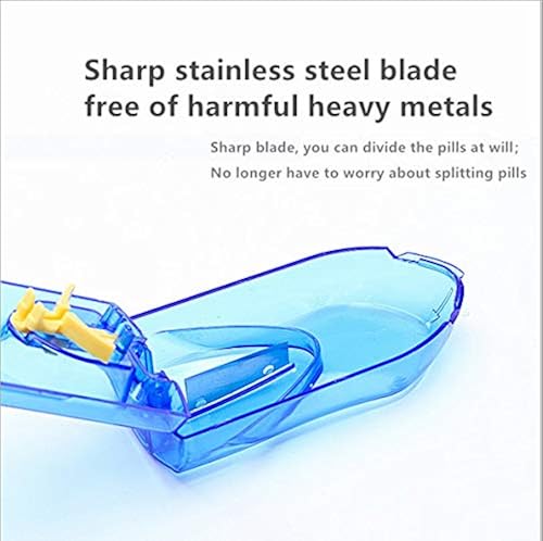 Portable Pill Cutter And Splitter - Quarter Tablet Cutter For Small & Large Pills