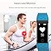 Fitness Tracker,Juboury Heart Rate Activity Tracker Touch Screen Wearable Pedometer Bluetooth Smart Wristand with Sleep Monitor,Steps Counter,Calories Track for Android and IOS Smart Phones (Skyblue)