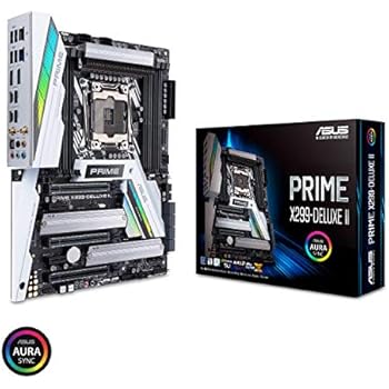 ASUS Prime X299-Deluxe II X299 Motherboard LGA2066 (Intel Core X-Series) ATX DDR4 M.2 U.2 Thunderbolt 3 USB 3.1 with Dual Gigabit LAN and 802.11AC WiFi