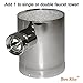 Bev Rite Beer Column Tower Extension Adapter, Add A Tap [Select a Size] (Add 1 to Single or Double Tap), Chrome