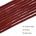 Noverlife 10 Strands 50cm/20″ Burgundy Red Dreadlock Extensions, Single Ended Crochet Synthetic Dreadlocks Accessories, Jamaica Punk Hip-Hop Reggae Hair Braiding Wigs Faux Locs for Fashion Men Womenthumb 3