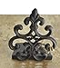 Lulu Decor, Cast Iron Fleur De Lis Door Stop, Door Stopper in Antique Black Finish, Beautiful and Useful Product (1 Piece)