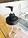 Black Aluminum Soap Dispenser Lid Pump Insert kit Rust and Leakage Proof for Mason, Ball, Canning Jars, 1-pack (Regular Mouth)