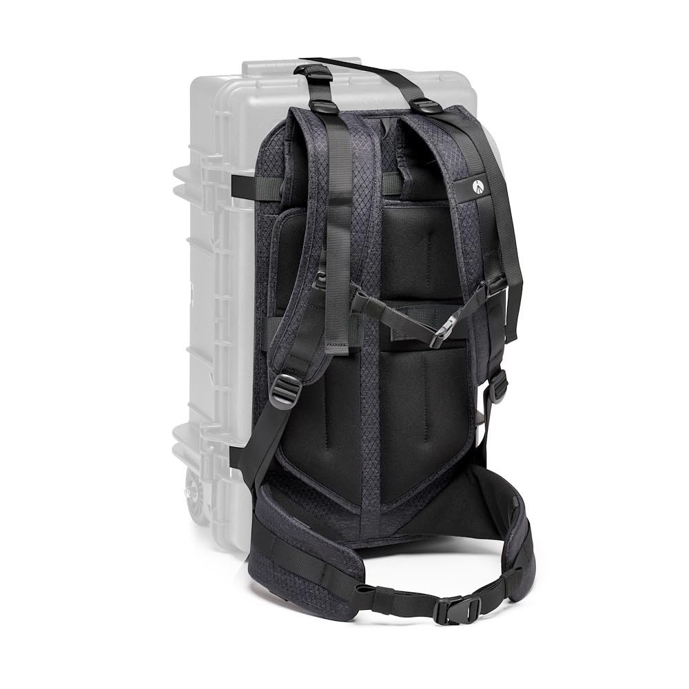 Manfrotto PRO Light Tough Chest Strap, Compatible Tough Hard Case, Chest Strap and Belt with Padded Back Panel, Water Repellent