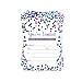 Purple Confetti Party Invitations (15 Guests) Baby Shower - Graduation - Luncheon - Girls Birthday – Housewarming - Fill In Abstract Style - Blank Invite Cards and Envelope Set DIY