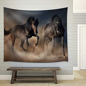 Savannah Landscape in The National Park in Kenya - Fabric Wall Tapestry Home Decor - 51x60 inches