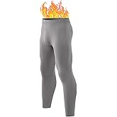 Thermal Underwear Bottoms for Men, Thermo Pants Fleece Lined Leggings Soft Warm Base Layer Lightweight Long Johns for 32-50℉