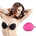 Allezola Adhesive Bra Reusable Push Up Deep V Silicone Invisible Nubra,SEXY SECRET