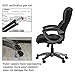 YAMASORO Leather Office Chair High Back Computer Gaming Desk Chair Executive Ergonomic Lumbar Support Black