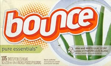 Amazoncom Bounce Aloe And White Lilac 105 Fabric Softener Dryer