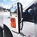 A-PADS Compatible with 2 Chrome Telescopic Mirror Covers for 2008-09 10 11 12 13 14 15 2016 Ford F250 & F350 +SUPER DUTY - WITH Turn Light Cutout