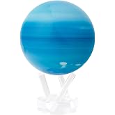 MOVA Self Rotating Globe, Uranus Classic (4.5") | solar powered globe, no batteries or cords, gift for astronomy lovers, premium kinetic display, space desk decor