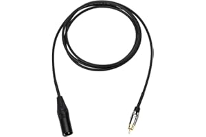 Mogami GOLD XLRM-RCA-06 Unbalanced Audio Adapter Cable, RCA Male Plug to XLR-Male, Gold Contacts, Straight Connectors, 6 Foot