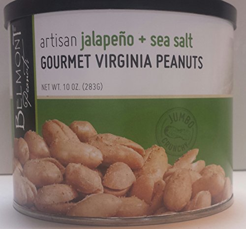 Belmont Peanuts Artisan Gourmet Virginia Peanuts (Jalapeno & Sea Salt, 10 Oz) (858582001867)