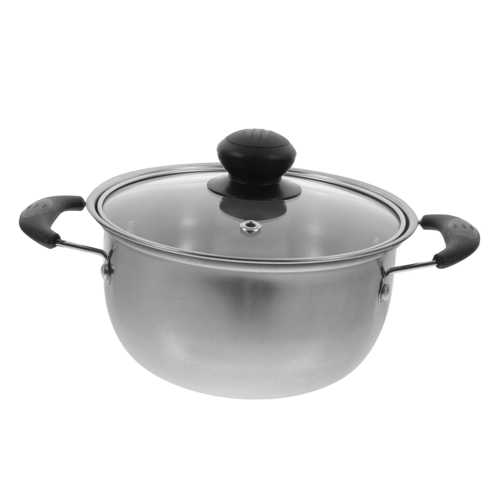 DOITOOL Kitchen Mini Pot Stainless Steel Stockpot Soup Pot Cooking Pot Saucepan Noodle Pot Pasta Pot Milk Warmer Pot with Lid for Soups Chili Pasta Curries Stew 16cm Ramyun Hot Pot