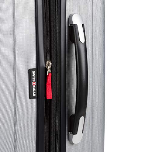 SwissGear 7585 Hardside Expandable Luggage with Spinner Wheels, Silver