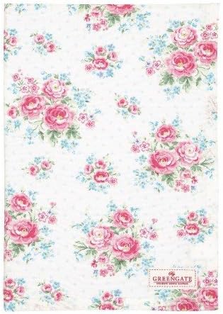 Greengate Tess Tea Towel White