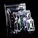 100 Pack - Multi Sizes Clear Resealable Zipper Bags Anti-Oxdation Jewelry Craft Storage Holder Case Pouches Zip Lock Flat Self Sealing Bracelet Rings Orangize Plastic Snack Candy Wrap (2.75x4.3 inch)