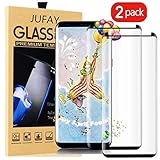 Galaxy S8 Screen Protector,[2-Pack] Samsung S8 Screen Protector,JUFAY [Case Friendly] [Anti-Scratch] [Anti-Fingerprint] Tempered Glass Screen Protector for Samsung Galaxy S8-Black
