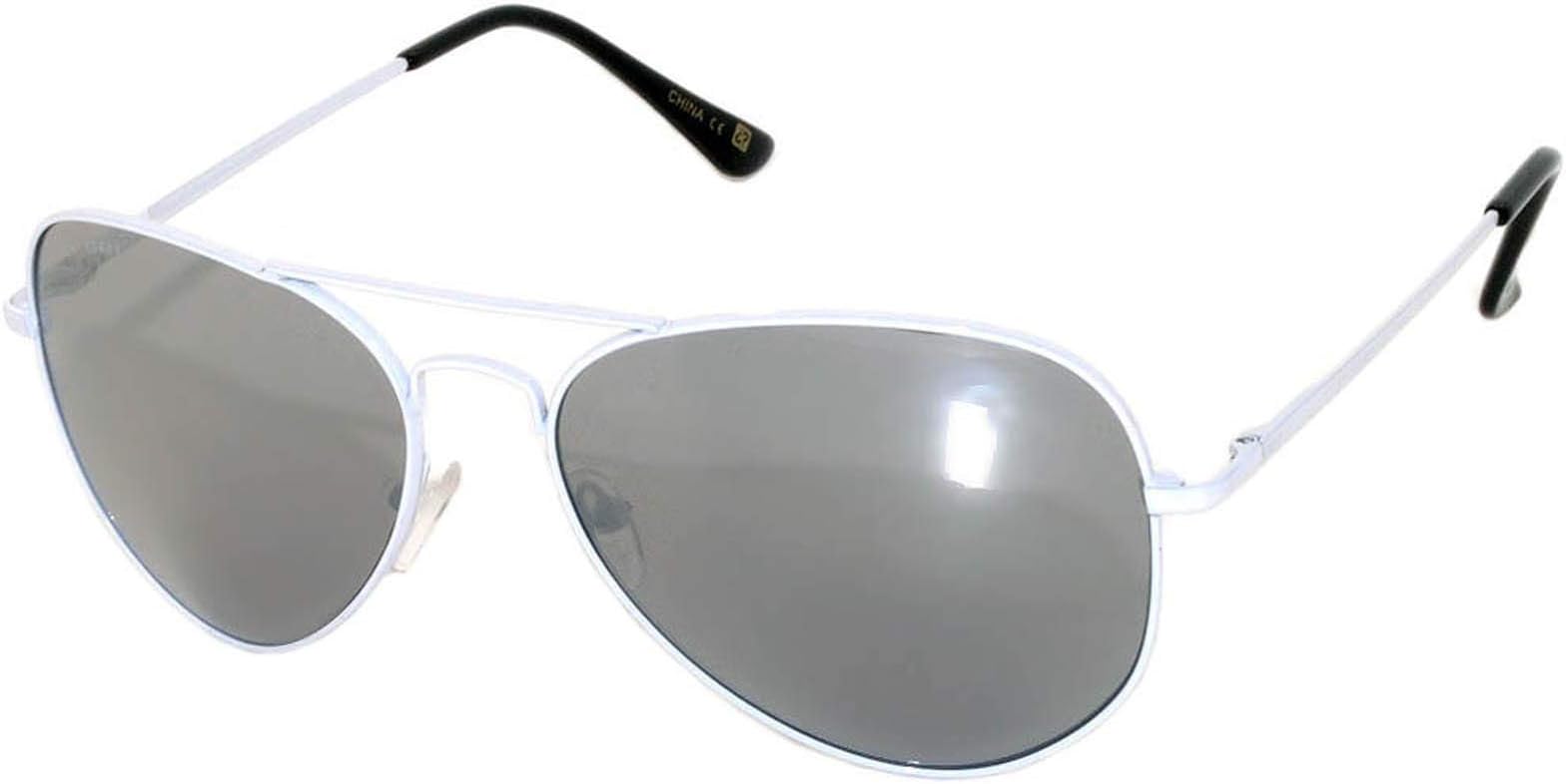 Colored Metal Frame Aviator Style Sunglasses Colorful Lens