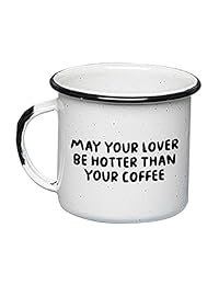 Taza esmaltada de Unelefant de 350 ml, color blanc