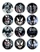 Venom Stickers, Large 2.5” Round Circle Stickers to Place onto Party Favor Bags, Cards, Boxes or Containers -12 pcs Marvel Comics Anti-Hero Eddie Brock