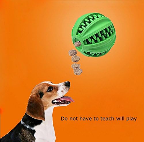 BAIXI Toy Ball for Dogs Treatment of Teeth Lasting to Prevent Wear Non-Toxic Ingredients Clean theTeeth Training/Playing/Chewing,Rubber Material,Elastic Design,Massage the Mouth