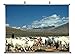 Blue sheep of Himalayas - Canvas Wall Scroll Poster (60x80 cm)
