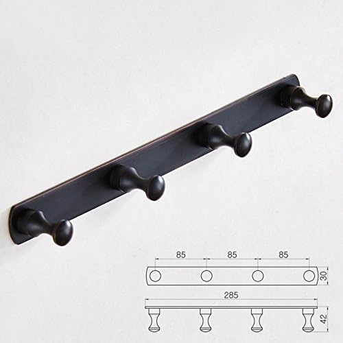 FACAIG Copper in the European style, black coat hooks hooks Antique Row of antique black copper coat hooks, 4