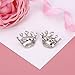 BESTOYARD Crown Brooch Pin Crystal Brooches Scarves Buckle Collar Pin Corsage Bouquet Kit Wedding Party Brooch Pin 12PCS (Silver)