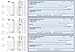 Business Checks, 3 to a Page Blue Safety Multipurpose Checks, 300 Single Checks
