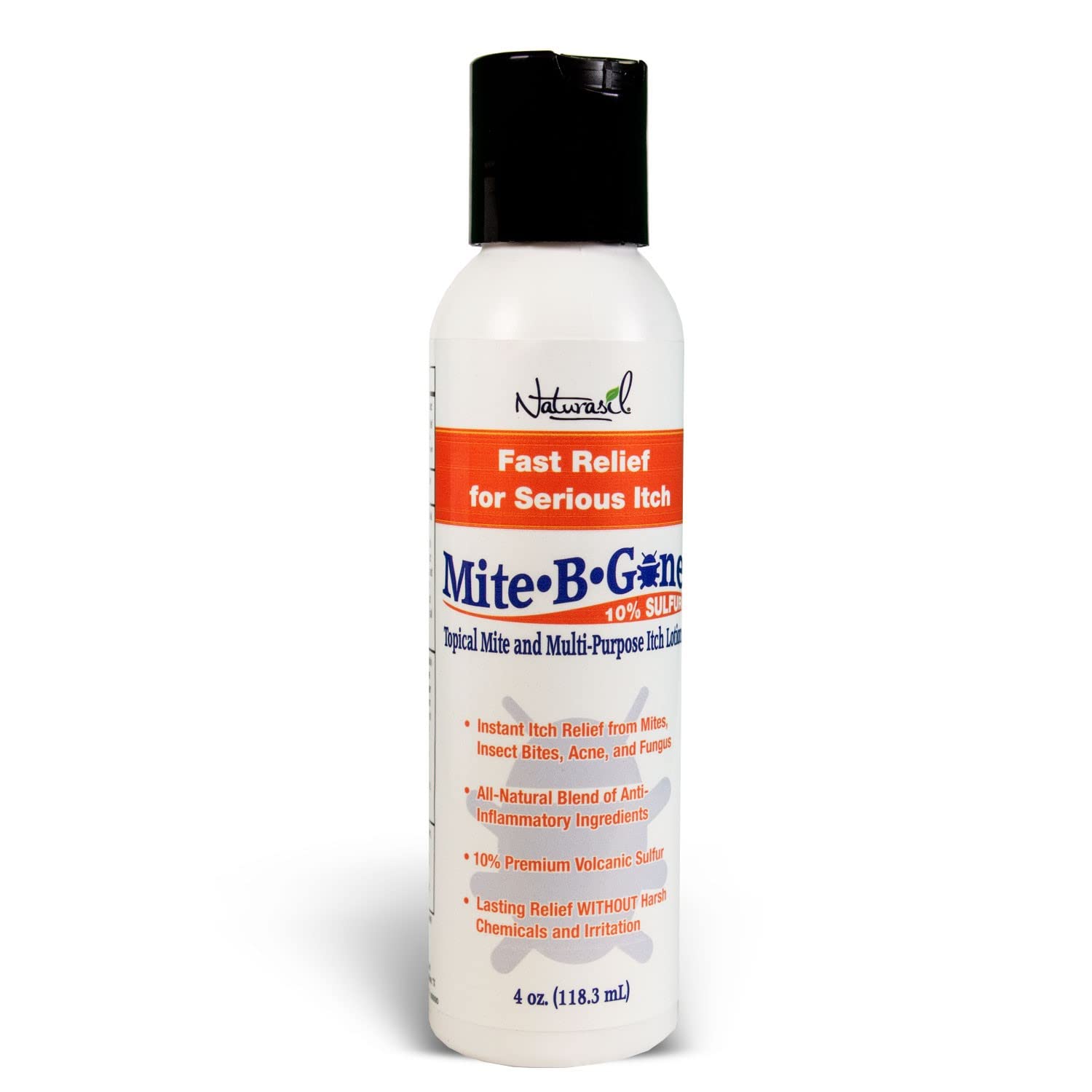 Natural, Calming Itch Relief Pack by Mite-B-Gone - 10% Sulfur Lotion (4oz) + 2 Soaps | Treats Bites, Acne, Itching, Rosacea & Irritation | Safe for Kids & Adults | Fast & Effective for All Skin Types