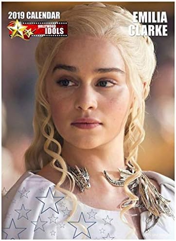Emilia Clarke Game of Thrones Daenerys Targaryen Khaleesi 2019 Large A3 Poster Size Wall Calendar - Brand New and Factory Sealed