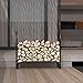 Regal Flame 4 ft Heavy Duty Firewood Shelter Log Rack for Fireplaces and Fire Pits to Enjoy a Real Fire or Complement Vent-Free, Propane, Gas, Gas Inserts, Ethanol, Electric, Indoor Outdoor Fireplaces