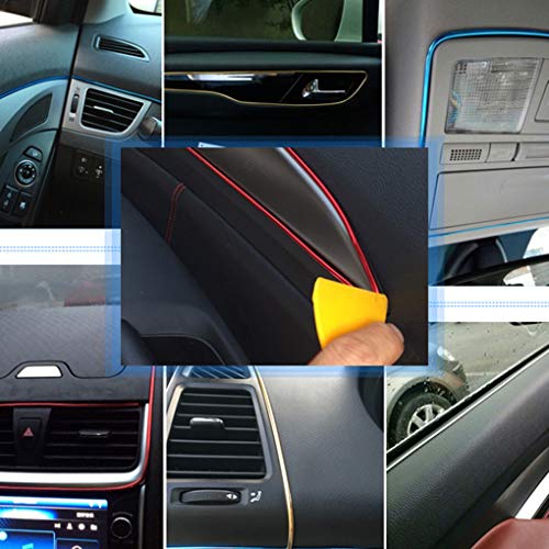 dianpo 5 Meters Car Door Dashboard Air Outlet Steering Simidi-Inner Flexible Strips Decoration Line Styling Car-Shaper Accessories - Thumbnail 2