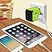 UPPEL Travel Adapter Dual USB All-in-one Worldwide Travel Chargers Adapters for US EU UK AU About 152 Countries Wall Universal Power Plug Adapter Charger with Dual USB and Safety Fuse (Green)