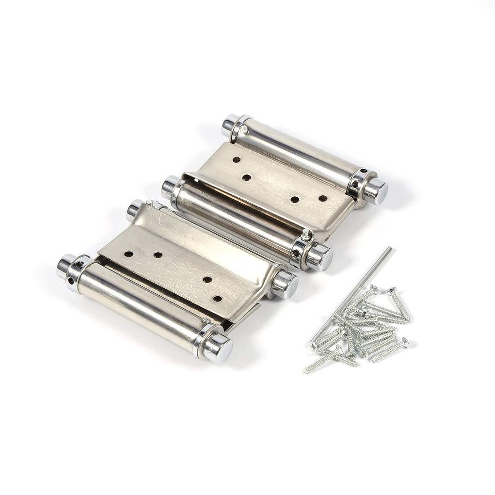 DEWIN Door Hinges, 3 Inch Double Action Spring Hinge, for Saloon, Cafe Door, Swing Door, 2Pcs