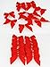 Tirain Christmas Tree/wedding/party Decorations 12pcs Red Bowknot (Red (12pcs))