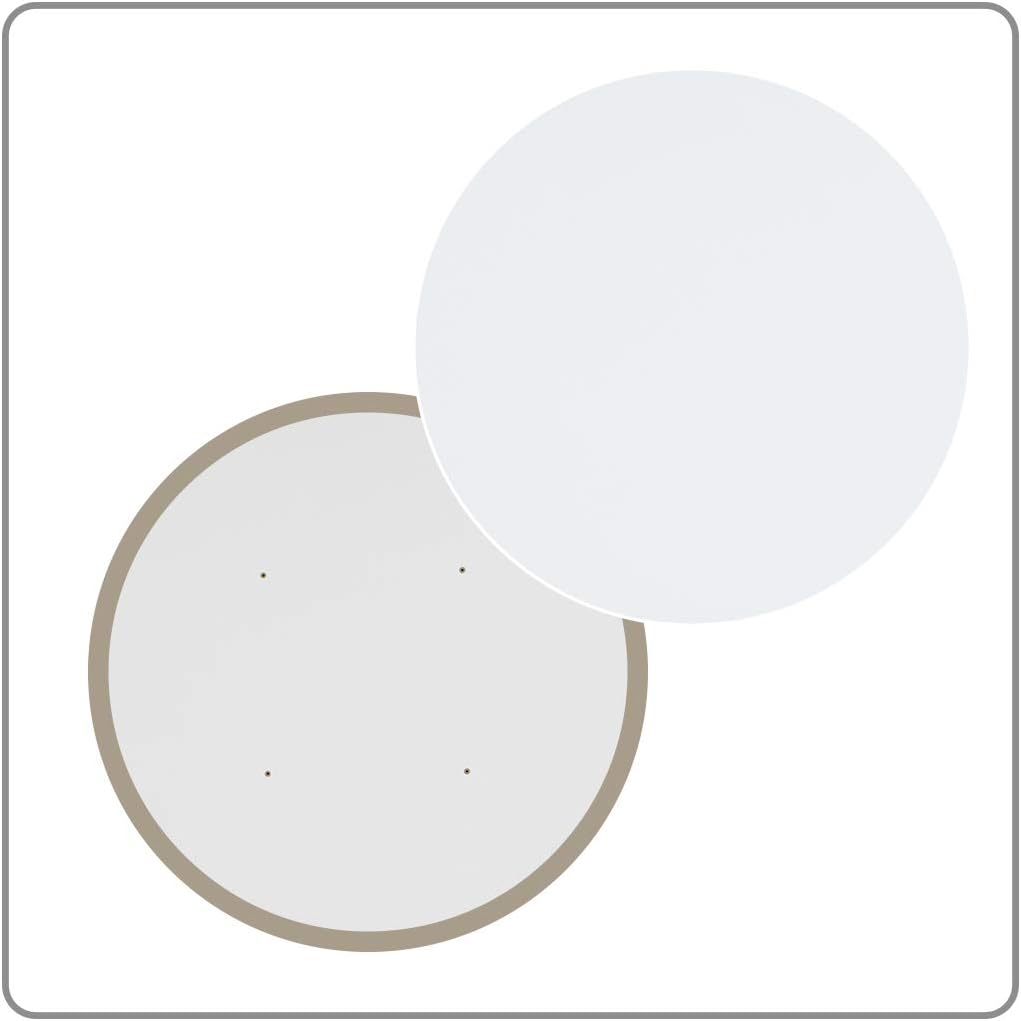 Sunon Round Cafe Conference Table, 28" x 24" Height, Moon White: Kitchen & Dining