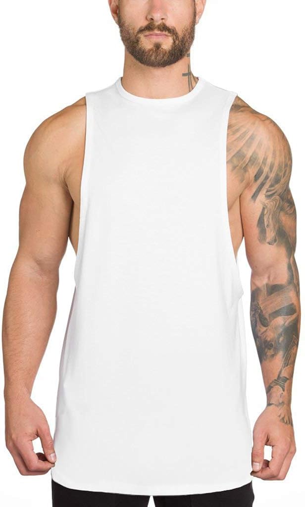 Muscle Killer 3 Pack Men's Muscle Cut Off Gym Workout Stringer Tank Tops Bodybuilding Fitness T-Shirts: Clothing