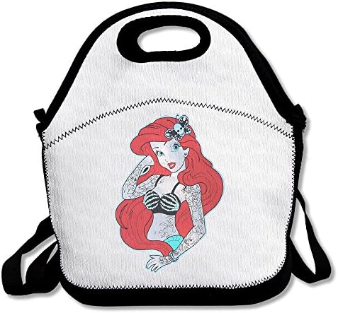 Personalized Twisted Ariel Little Mermaid Tattoo Lunch Bag